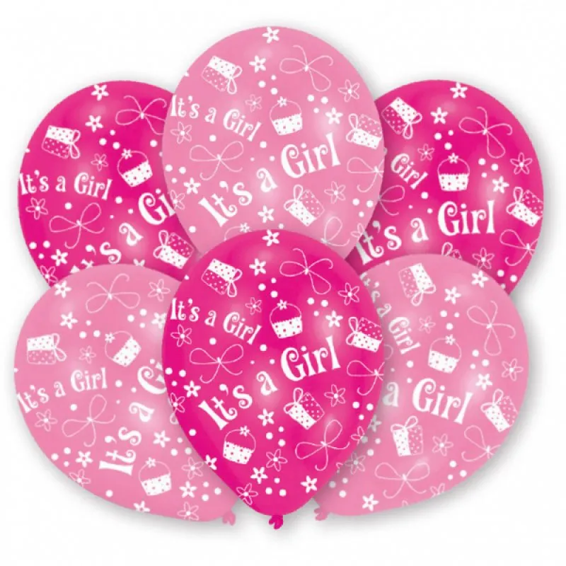 Alternativ bild 0 för Ballonger It's a Girl 6-pack