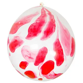 Produktfoto för Ballonger Med Blodrött Motiv 6-pack