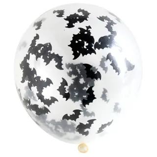 Produktfoto för Ballonger Med Fladdermuskonfetti 4-pack