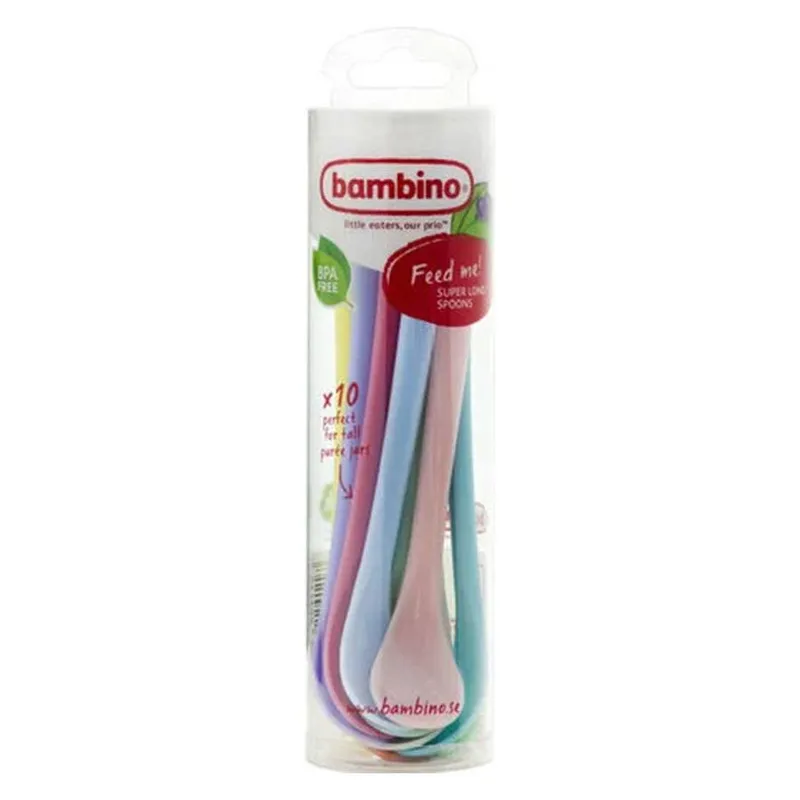 Bild 2 för Bambino Feed Me Super Long Spoons 10 st