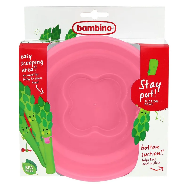 Bild 2 för Bambino Stay Put Bowl Cerise