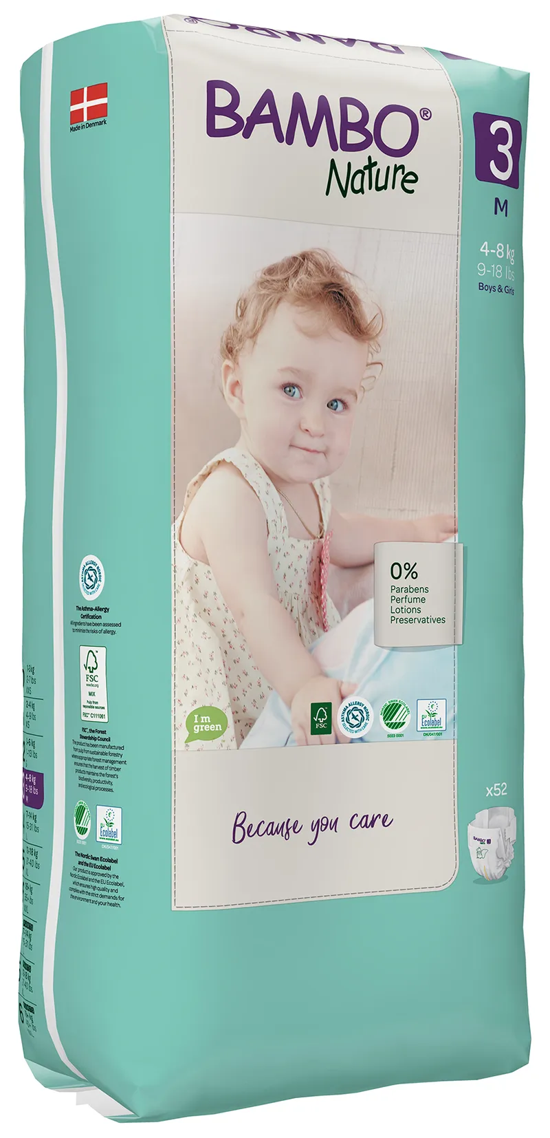 Alternativ bild 0 för BAMBO Blöja Nature S3 4-8kg TP