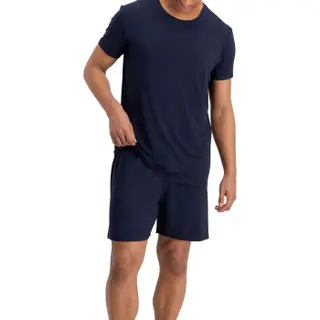 Produktfoto för Bamboo Basics Nolan PJ Set Navy viskos X-Large Herr
