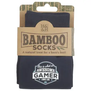 Produktfoto för Bambustrumpor - Awesome Gamer