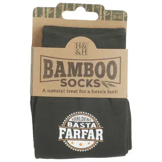 Produktfoto för Bambustrumpor - Världens Bästa Farfar