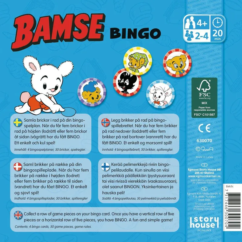 Bild 2 för Bamse Bingo