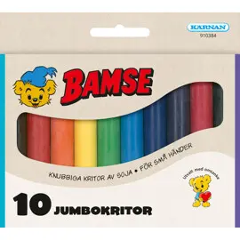 Produktfoto för Bamse Jumbokritor 10 st