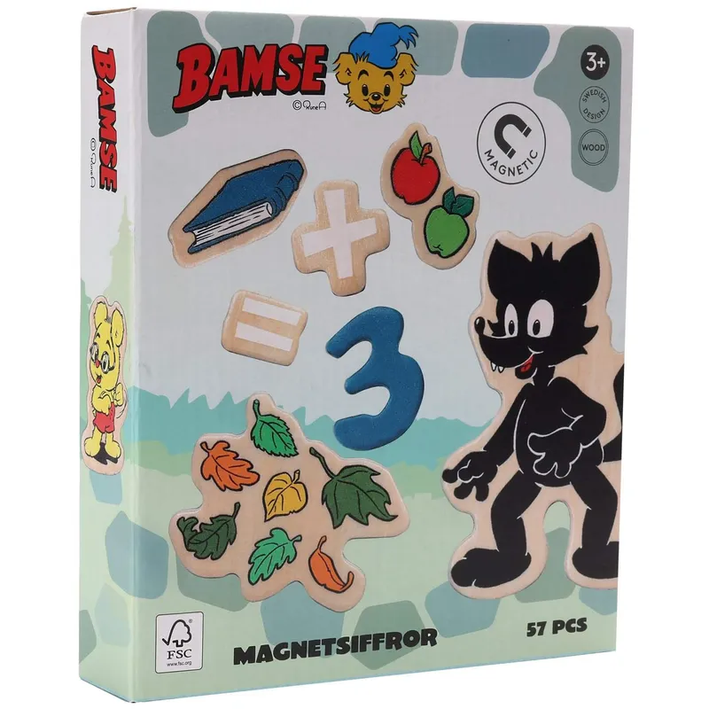 Bild 2 för Bamse Magnetsiffror och figurer