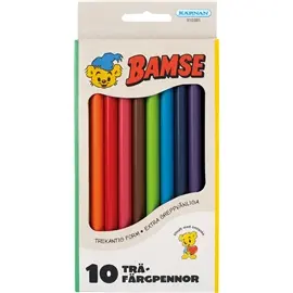 Produktfoto för Bamse Träfärgpennor 10 st