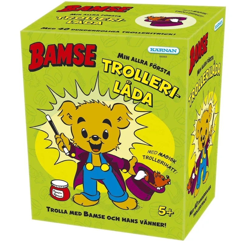 Bild 1 för Bamse Trollerilåda med hatt