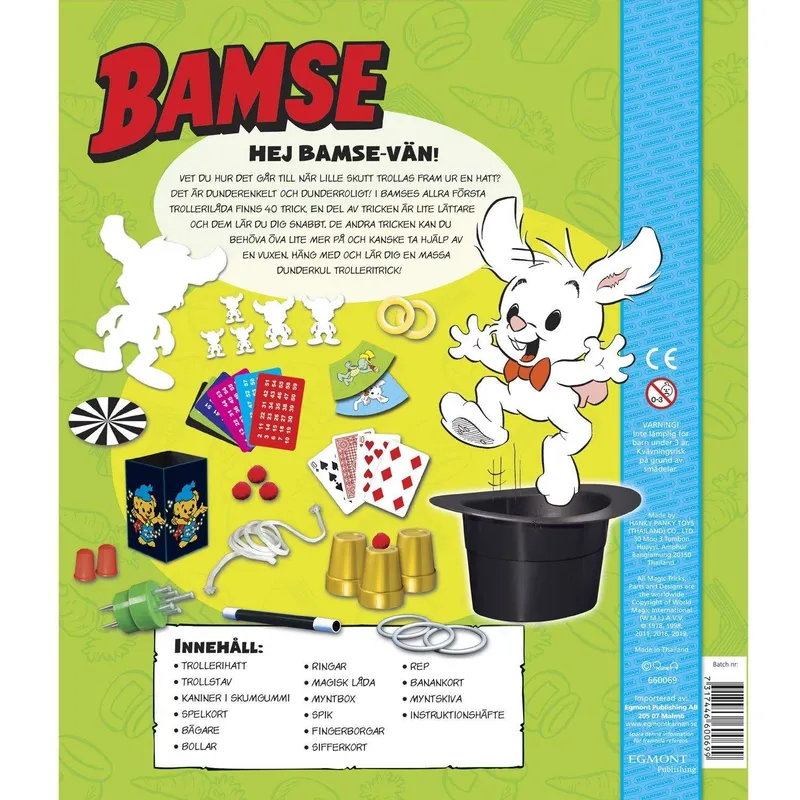 Bild 2 för Bamse Trollerilåda med hatt
