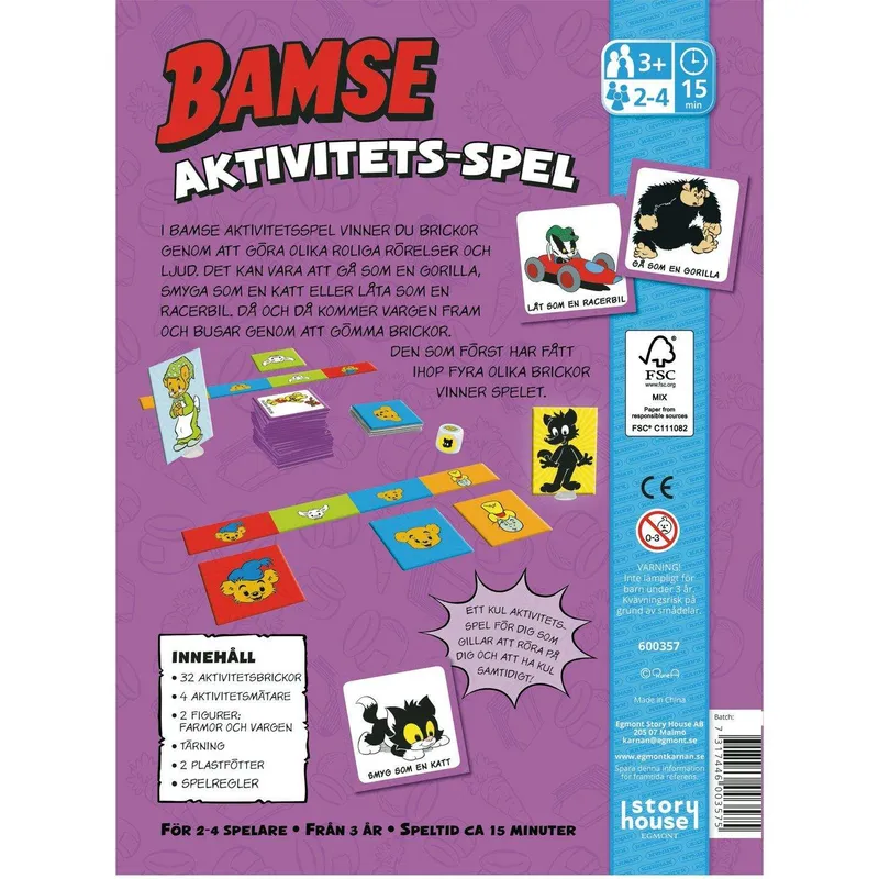 Bild 2 för Bamses Aktivitetsspel