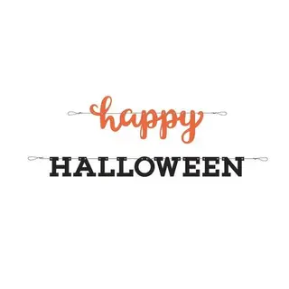 Produktfoto för Banderoll Happy Halloween