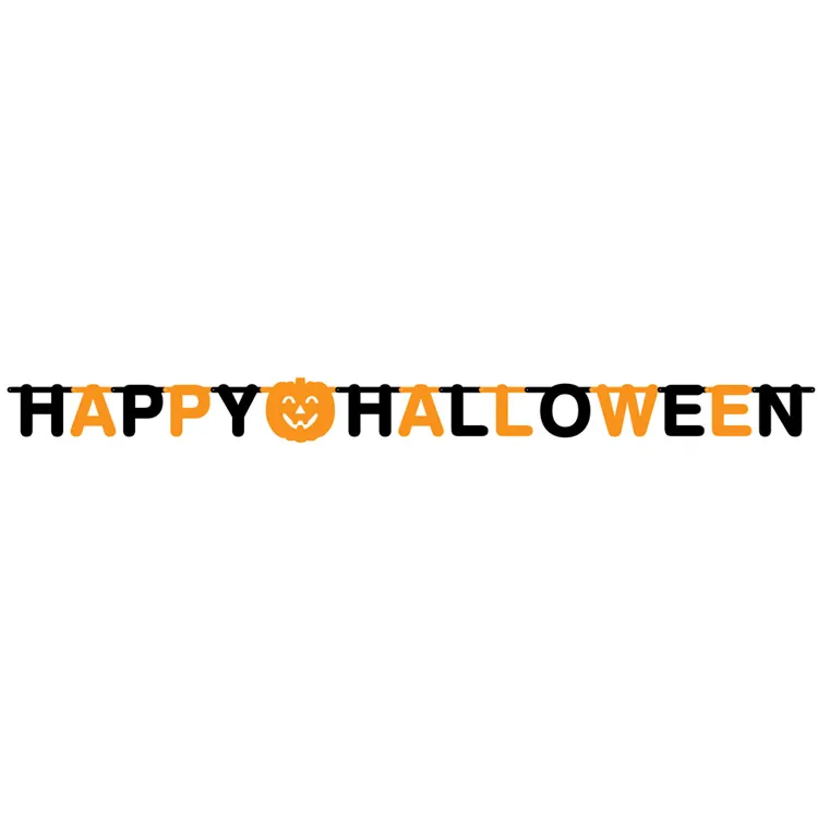 Alternativ bild 0 för Banderoll "HAPPY HALLOWEEN" 2m