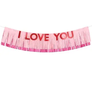 Produktfoto för Banderoll I Love You 150x30cm