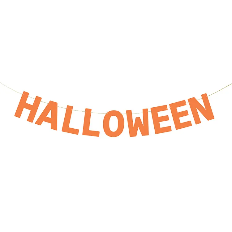 Alternativ bild 0 för Banderoll Orange "HALLOWEEN" 2,5m