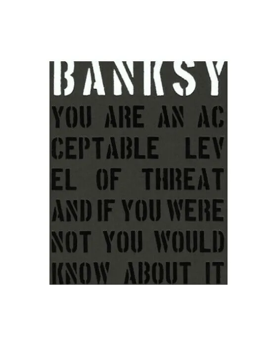 Bild 1 för Banksy - You are an acceptable level of threat