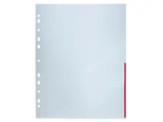 Produktfoto för Bantex Plastficka sig A4 0,12 röd