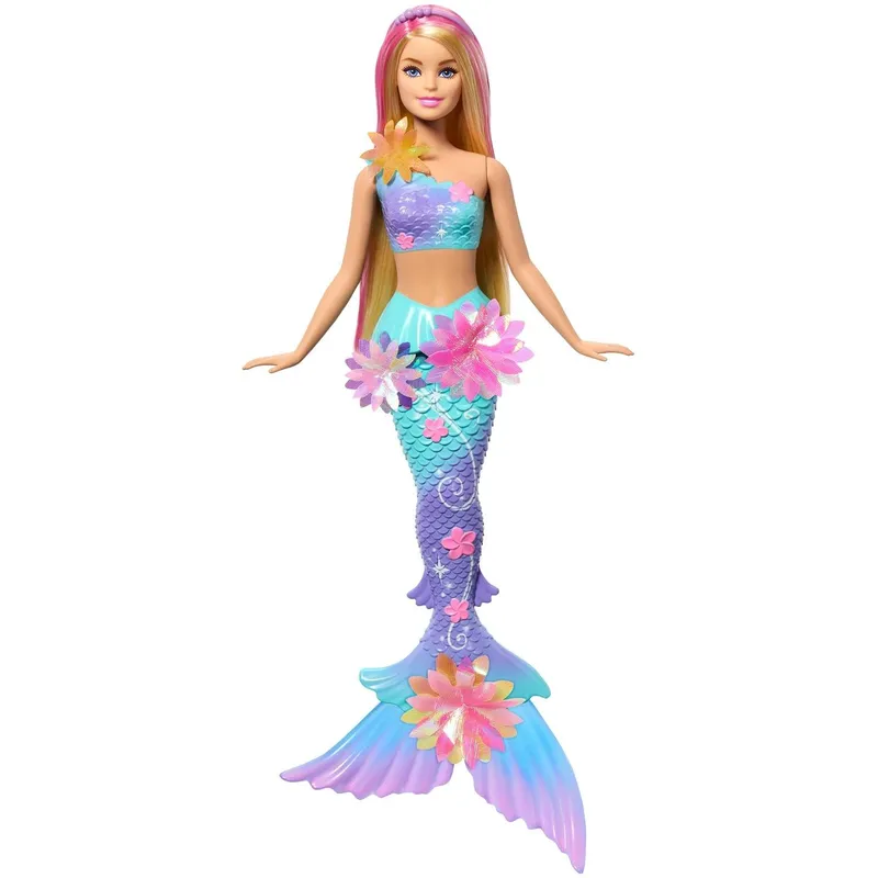 Bild 1 för Barbie Blomstermagi Vit sjöjungfru