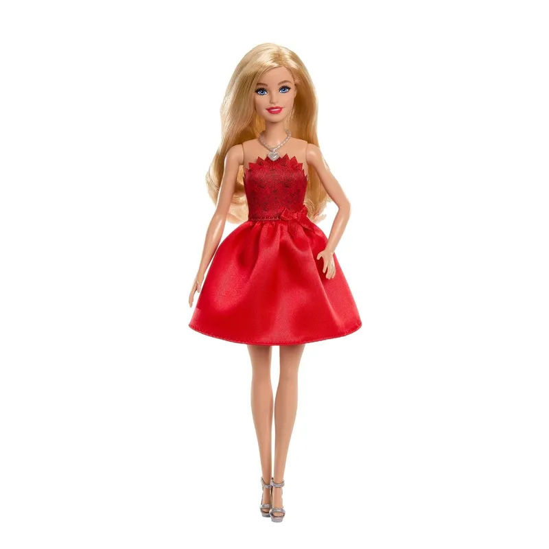 Bild 2 för Barbie F. 80-årsjubileum Rubinröd docka