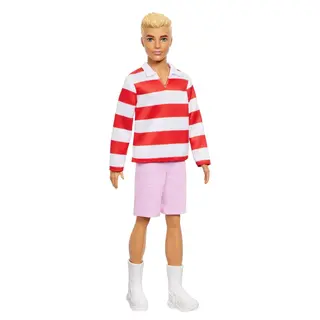 Produktfoto för Barbie F. Ken med rödvitrandig tröja