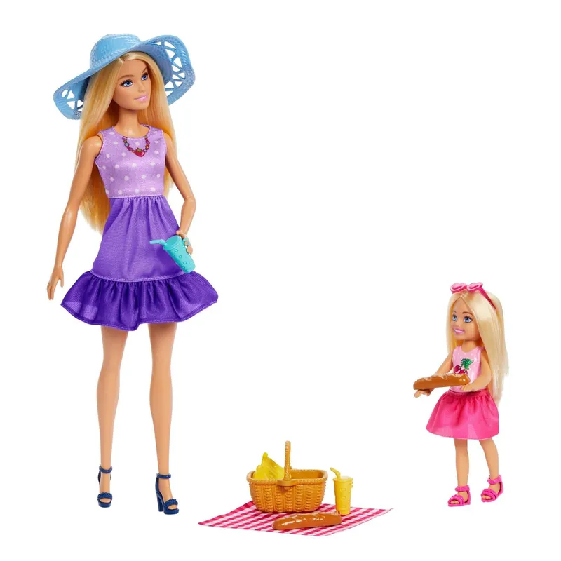 Bild 1 för Barbie Malibu & Chelsea Core Dolls
