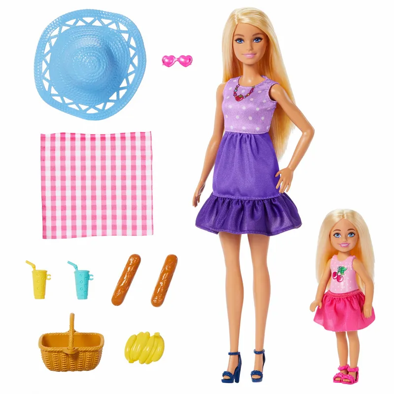 Bild 2 för Barbie Malibu & Chelsea Core Dolls
