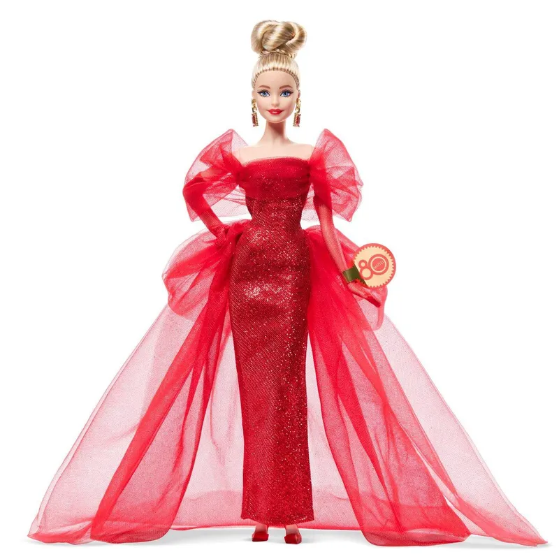 Bild 1 för Barbie Mattel 80 år Jubileumsdocka