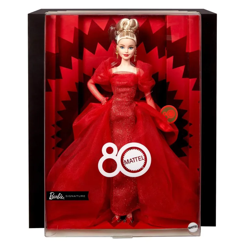 Bild 2 för Barbie Mattel 80 år Jubileumsdocka
