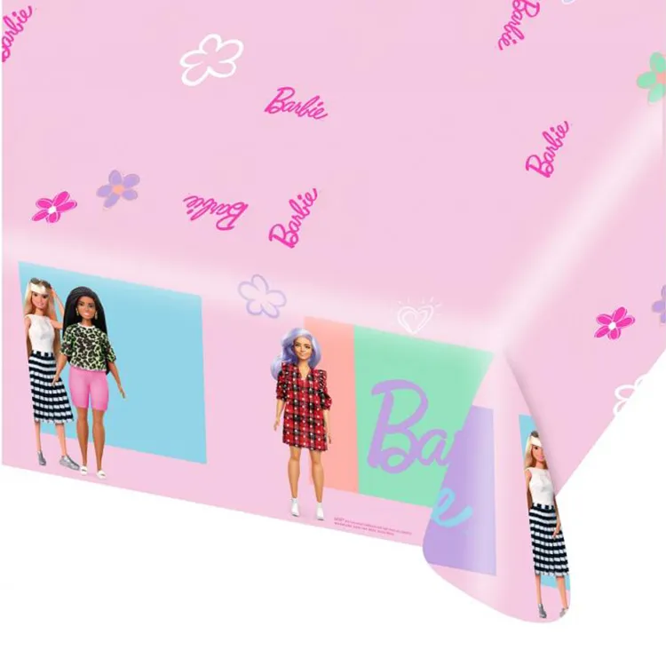Alternativ bild 0 för Barbie Pappersduk 120x180cm