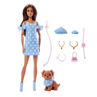 Produktfoto för Barbie Twinning Looks Brunette Polka Dots