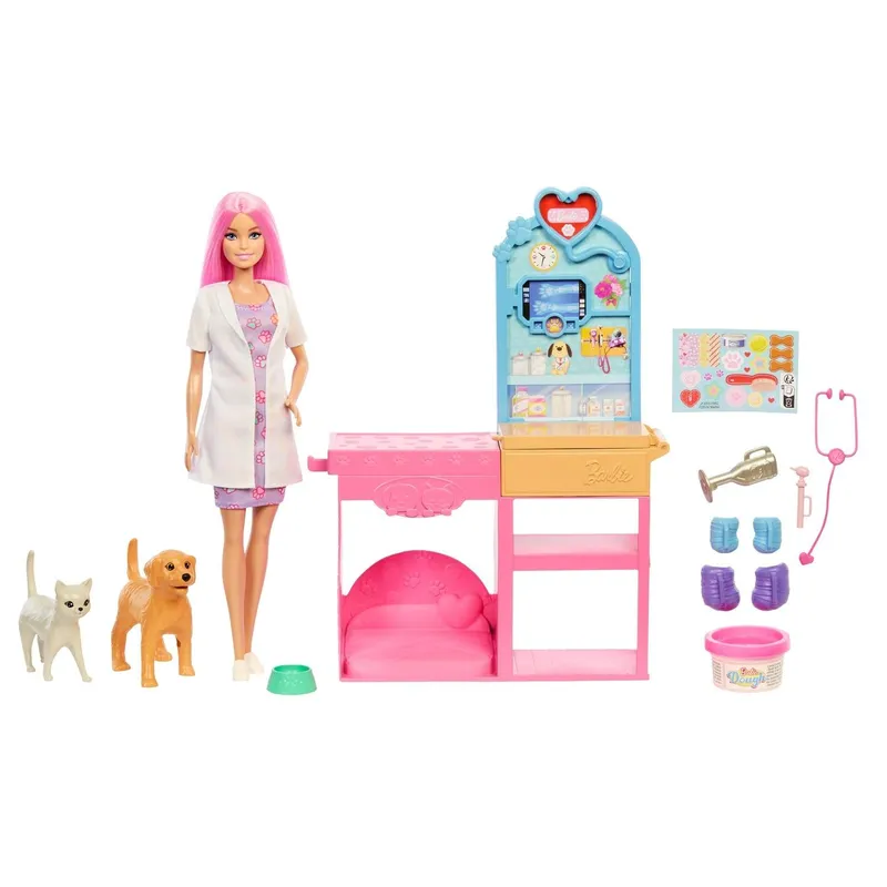 Bild 1 för Barbie Veterinärklinik med gipsstation