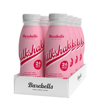 Produktfoto för Barebells Milkshake Jordgubb 33cl x 8st