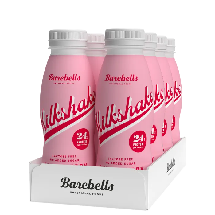 Alternativ bild 0 för Barebells Milkshake Jordgubb 33cl x 8st