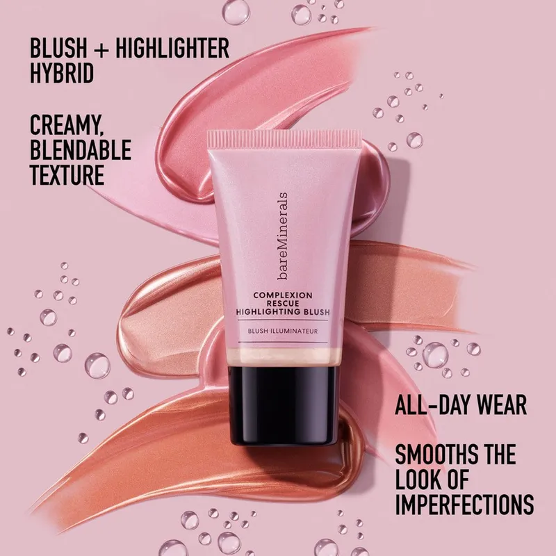 Bild 6 för bareMinerals Complexion Rescue Highlighting Blush Opal Glow