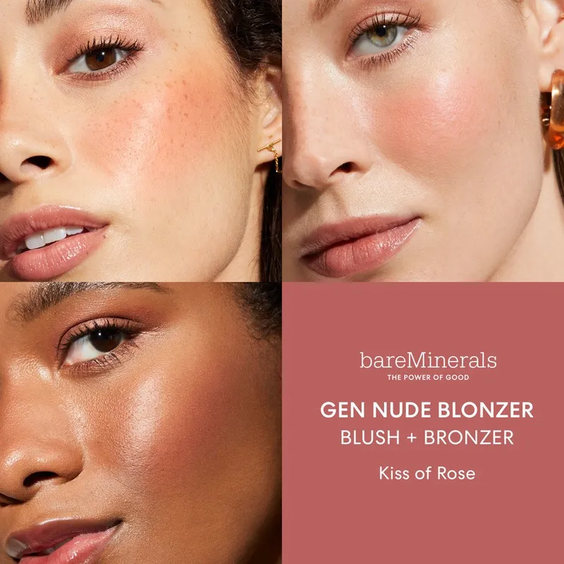 Bild 4 för bareMinerals Gen Nude Blonzer Kiss of Rose