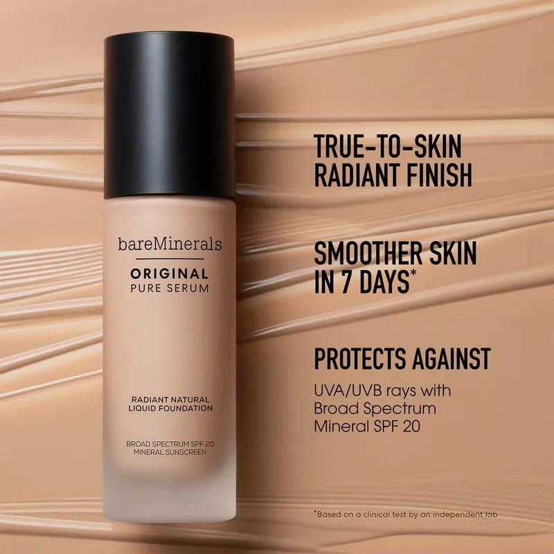 Bild 5 för bareMinerals Original Pure Serum Radiant Natural Liquid Foundation Min