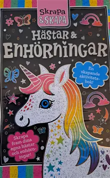 Produktfoto för Barthelson Förlag Skrapa och Skapa Hästar & Enhörningar