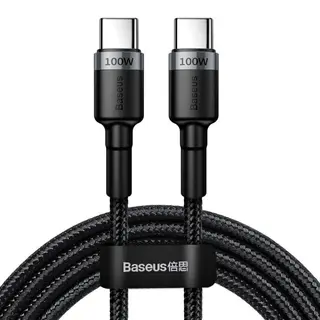 Produktfoto för Baseus Cafule, 2 m, USB C, USB C, USB 2.0, 480 Mbit/s, Svart