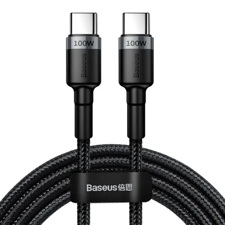 Alternativ bild 0 för Baseus Cafule, 2 m, USB C, USB C, USB 2.0, 480 Mbit/s, Svart