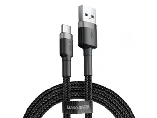 Produktfoto för Baseus Cafule cable USB-C 3A 1m (Gray+Black)