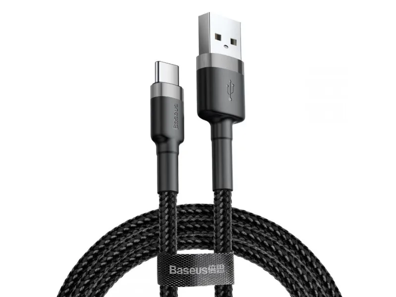 Alternativ bild 0 för Baseus Cafule cable USB-C 3A 1m (Gray+Black)