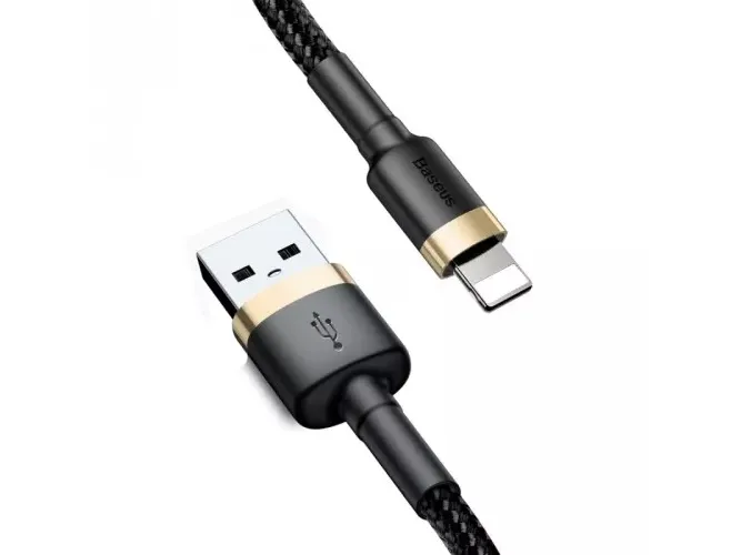 Alternativ bild 0 för Baseus Cafule Cable USB Lightning 1.5 A 2m (Gold+Black)