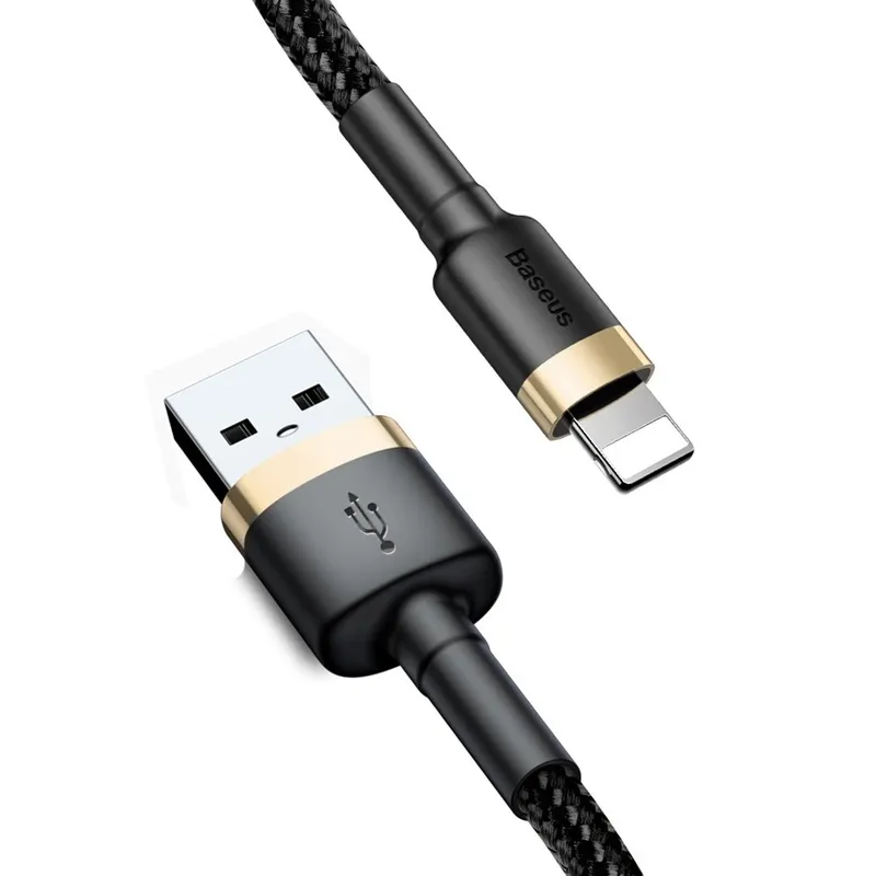 Alternativ bild 0 för Baseus Cafule Cable USB Lightning 2A 3m (Gold+Black)