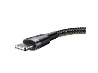 Produktfoto för Baseus Cafule USB Lightning Cable 2.4A 0.5m (Gray+Black)