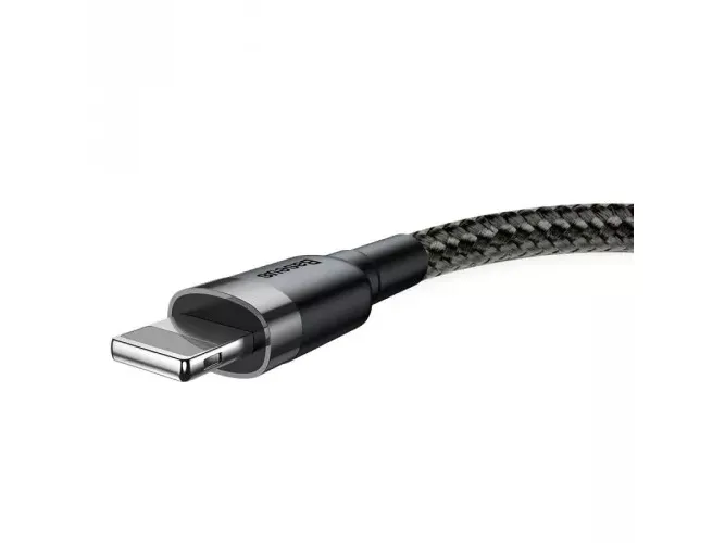 Alternativ bild 0 för Baseus Cafule USB Lightning Cable 2.4A 0.5m (Gray+Black)