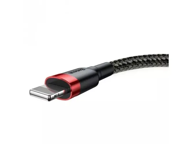 Alternativ bild 0 för Baseus CALKLF-A19, 0,5 m, USB A, Lightning, Hanstik, Svart