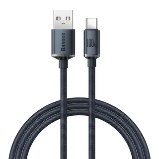 Produktfoto för Baseus Crystal Shine cable USB to USB-C 100W 2m (black)
