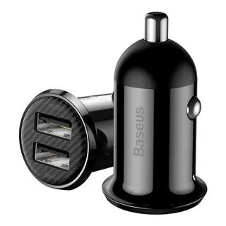 Produktfoto för Baseus Grain Pro Car Charger 2x USB 4.8A (black)