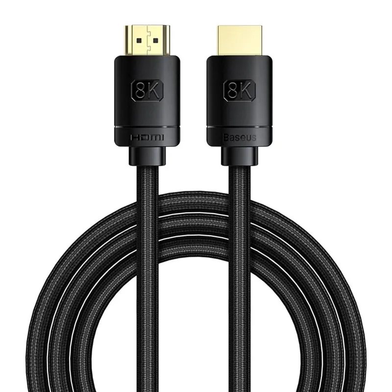 Alternativ bild 0 för Baseus High Definition Series HDMI 2.1 cable 8K 60Hz 3D HDR 48Gbps 2m (black)